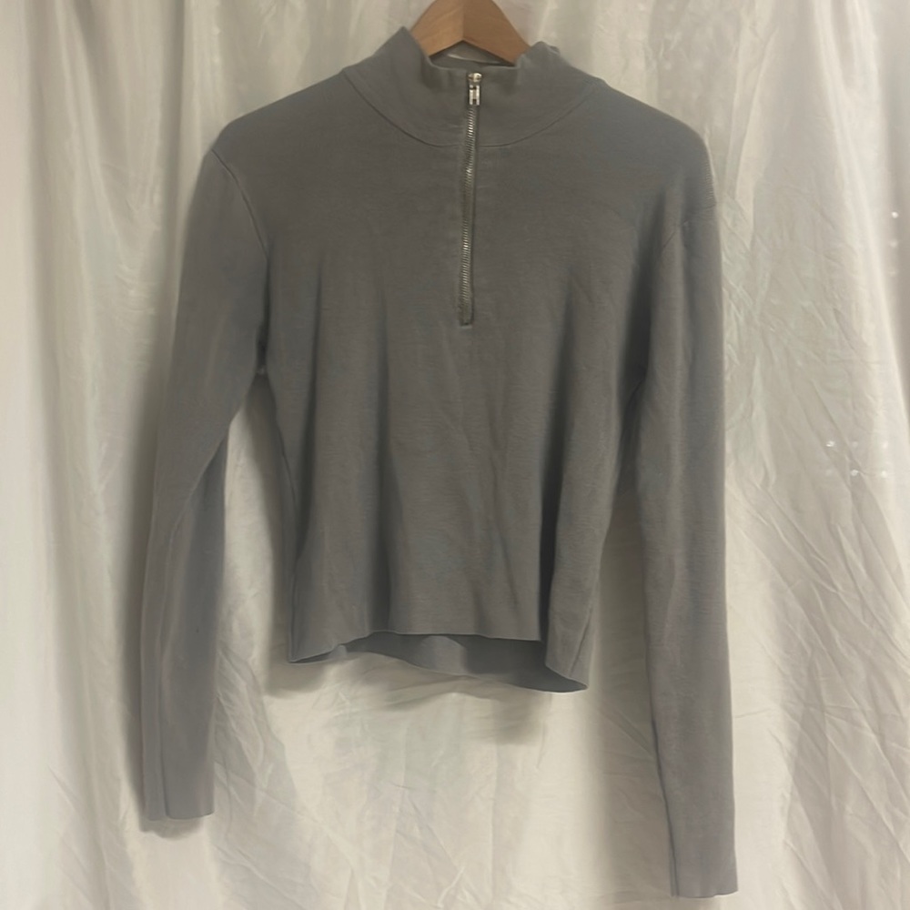 Aster cropped quarter zip